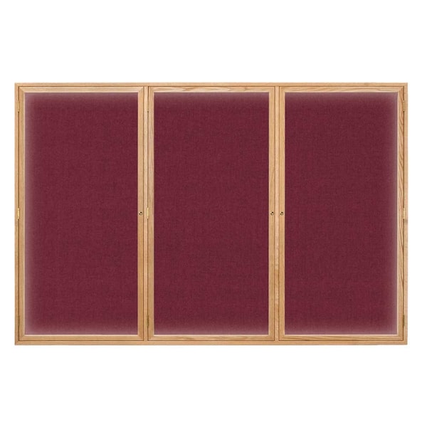 United Visual Products Open Faced Traditional Corkboard, 24x18" UV640A-BLACK-CLOUD - main